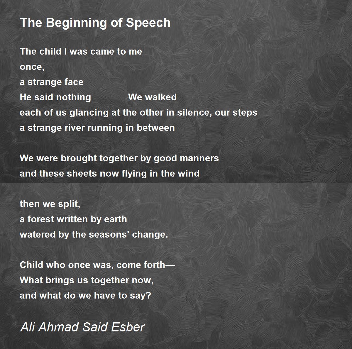 the-beginning-of-speech