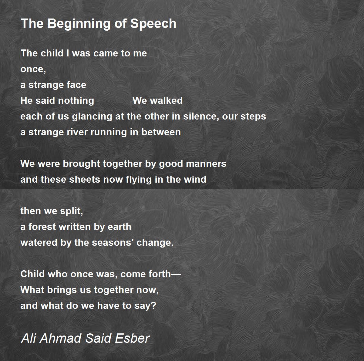 the-beginning-of-speech the-beginning-of-speech